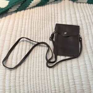 Brown Leather Crossbody Bag purchased in Italy